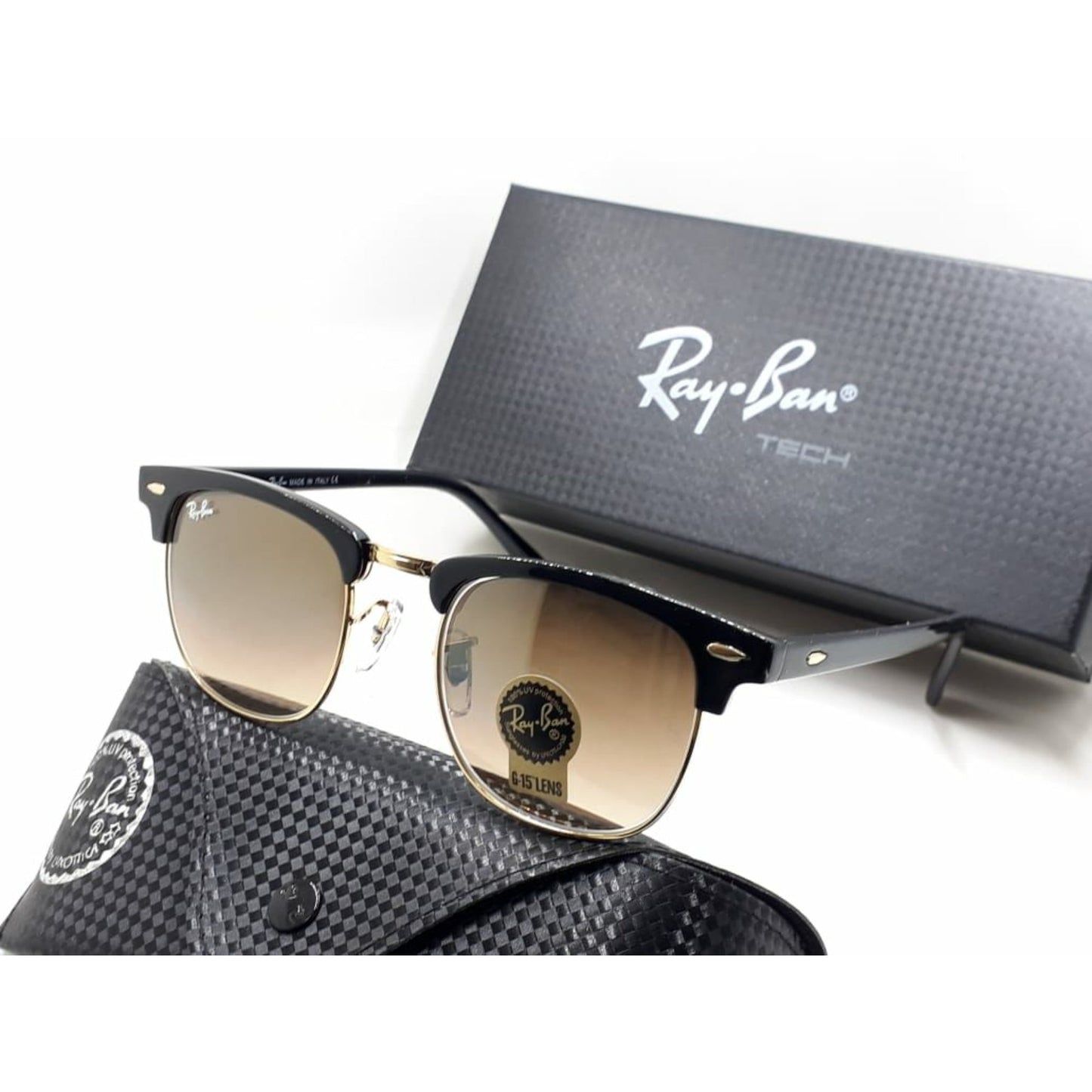 RAY-BAN Buy New Stylish Men Women A1+ Quality Latest Designer Hot Favorite Club Special Vintage Sunglasses ( RB-3016 Club Master Sunglass )